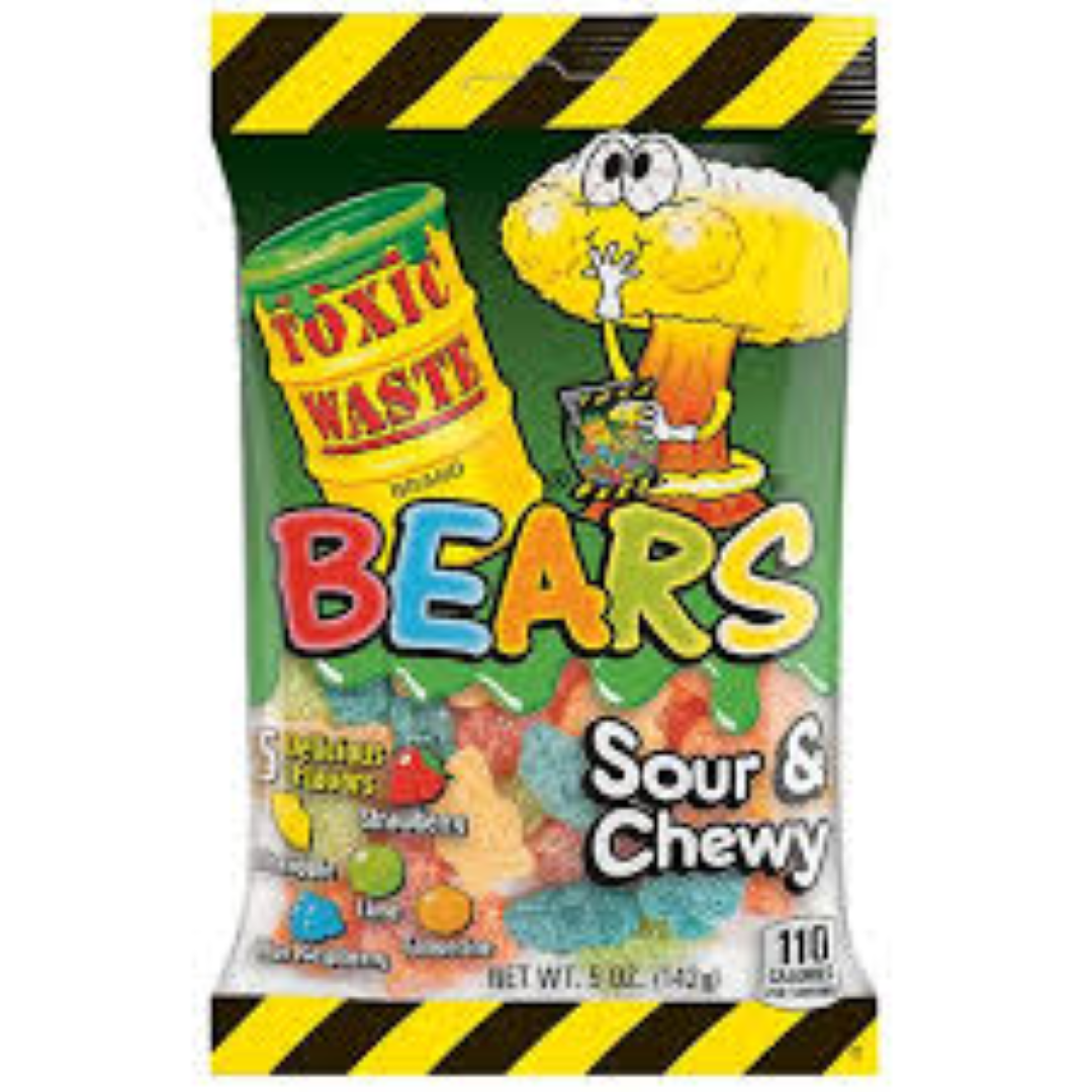 TOXIC WASTE BEARS SOUR N CHEWY 142G